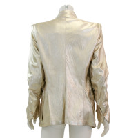 Ann Demeulemeester Giacca/Cappotto in Pelle in Oro