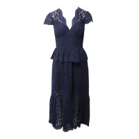 Temperley London Kleid aus Baumwolle in Blau