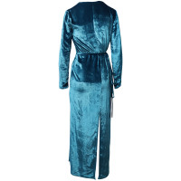 The Attico Kleid aus Viskose in Blau