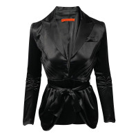 Alice + Olivia Giacca/Cappotto in Seta in Nero