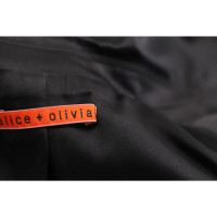 Alice + Olivia Jacke/Mantel aus Seide in Schwarz