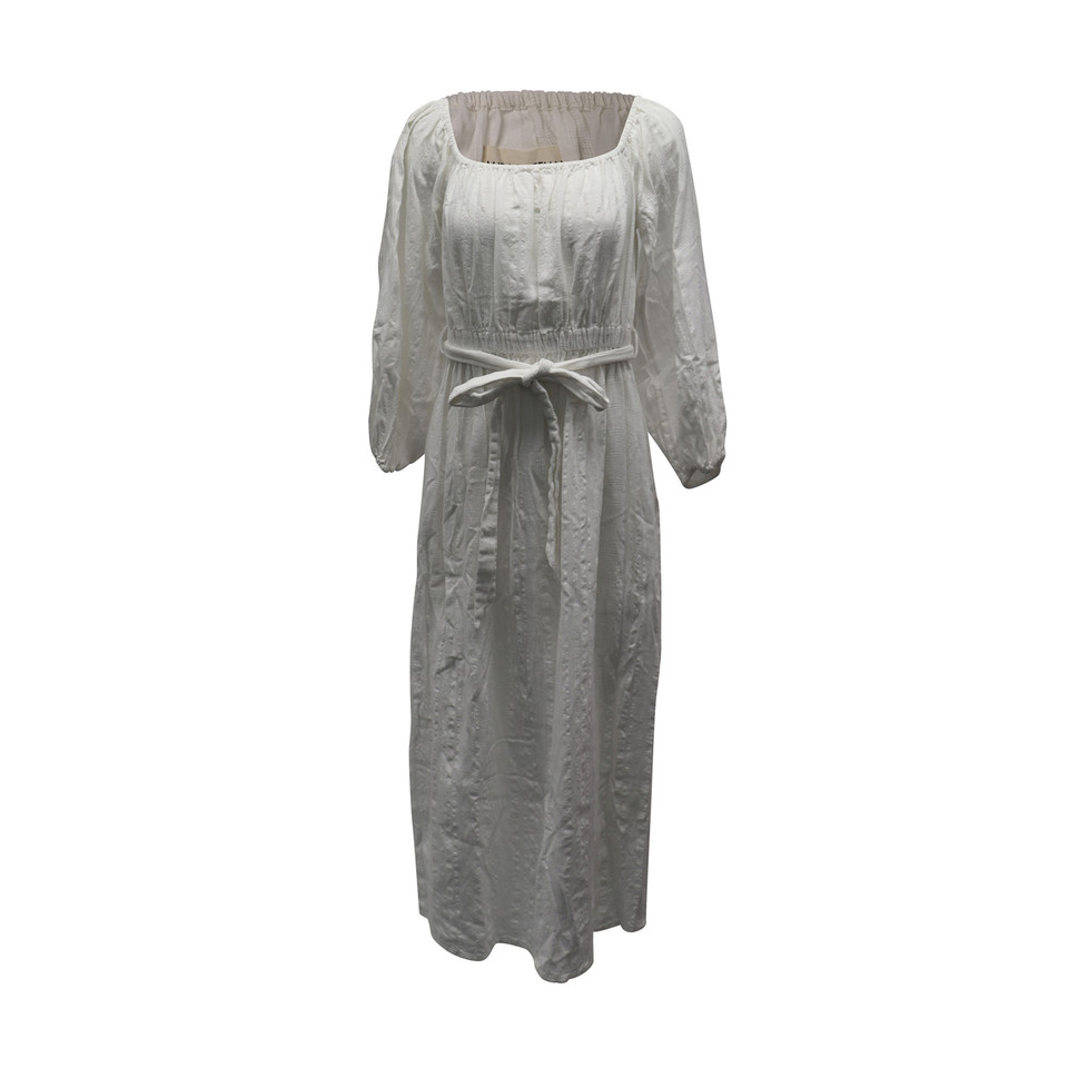 Mara Hoffman Kleid aus Baumwolle in Weiß