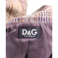 Dolce & Gabbana Jacke/Mantel aus Wolle in Braun