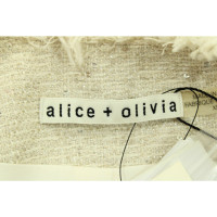 Alice + Olivia Blazer in Cotone in Bianco