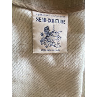 Semi Couture Blazer aus Seide in Creme