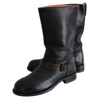 Bottega Veneta Bottes en Cuir en Noir