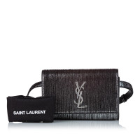 Yves Saint Laurent Sac à main en Cuir verni en Noir