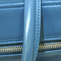 Balenciaga Triangle Bag aus Leder in Blau