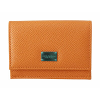 Dolce & Gabbana Täschchen/Portemonnaie aus Leder in Orange