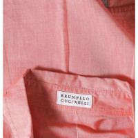 Brunello Cucinelli Oberteil aus Baumwolle in Rosa / Pink