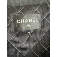 Chanel Jas/Mantel Denim in Zwart