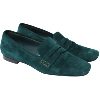 Khaite Mocassini/Ballerine in Pelle scamosciata in Verde