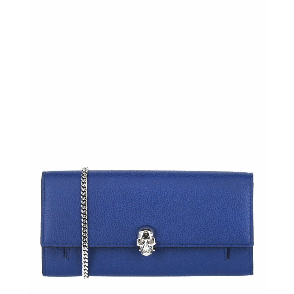 Alexander McQueen Handtasche aus Leder in Blau