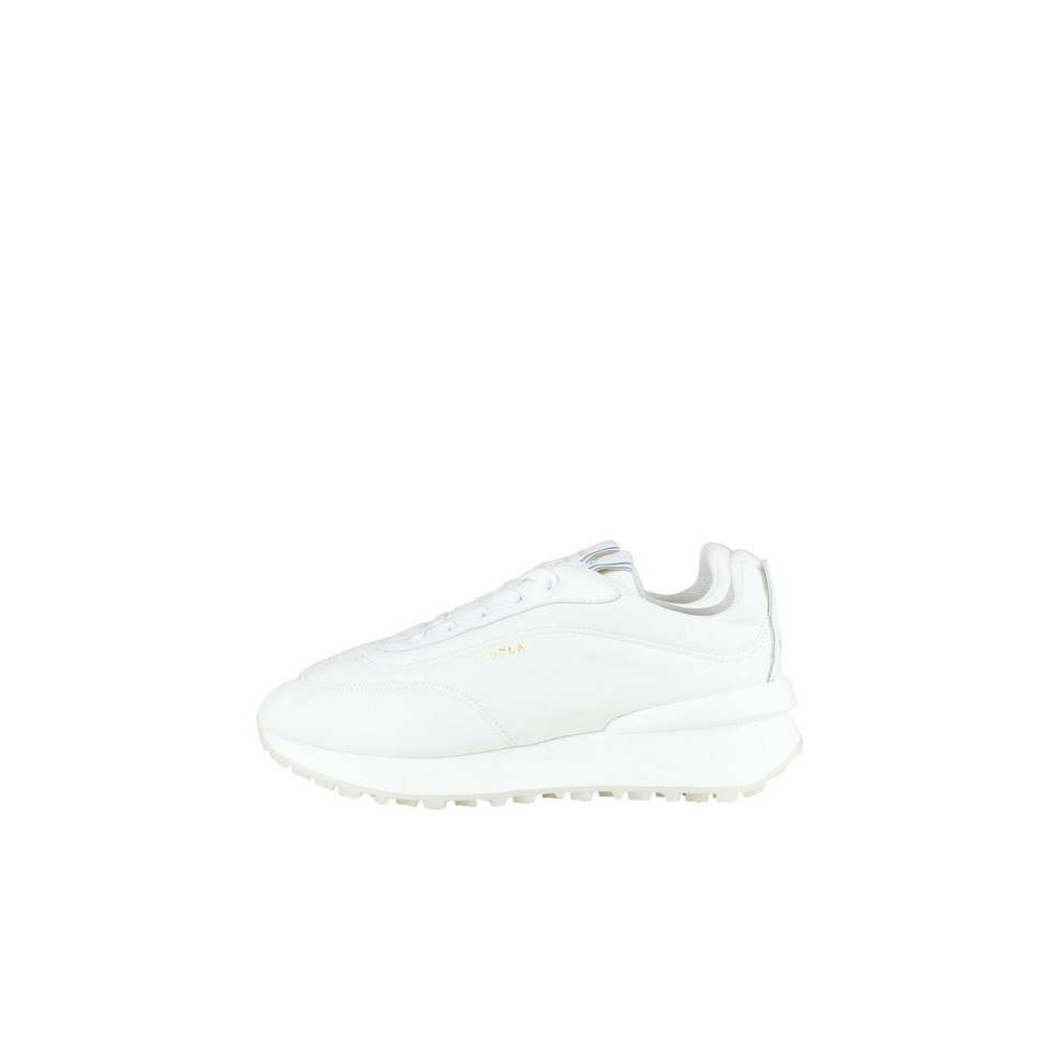 Furla Sneakers aus Leder in Weiß