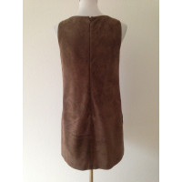 Paule Ka Dress Leather in Brown