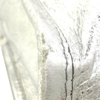Balenciaga Bazar XS 22 aus Leder in Silbern