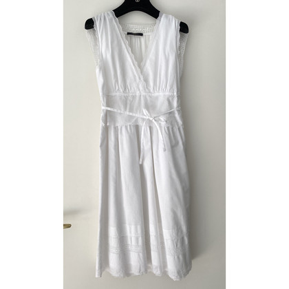 Max Mara Kleid aus Baumwolle in Weiß