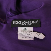 Dolce & Gabbana Satinkleid in Violett