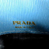 Prada Täschchen/Portemonnaie aus Leder in Blau