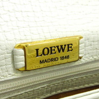 Loewe Barcelona Bag aus Leder in Weiß
