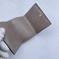 Fendi Täschchen/Portemonnaie aus Leder in Grau