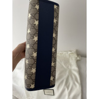 Gucci Star Print Tote Bag aus Canvas in Blau