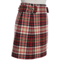 Prada skirt with plaid pattern