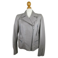 Sylvie Schimmel Jacke/Mantel aus Leder in Grau