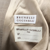Brunello Cucinelli Blazer aus Wolle in Beige