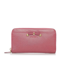 Prada Täschchen/Portemonnaie aus Leder in Rosa / Pink