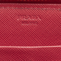 Prada Täschchen/Portemonnaie aus Leder in Rosa / Pink