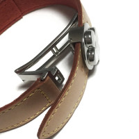 Louis Vuitton Armreif/Armband aus Leder in Beige