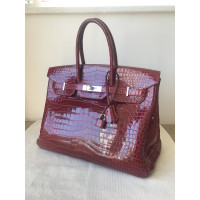 Hermès Birkin Bag 35 aus Leder in Bordeaux