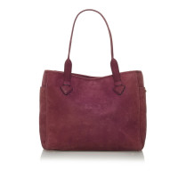 Loewe Handbag Suede in Bordeaux