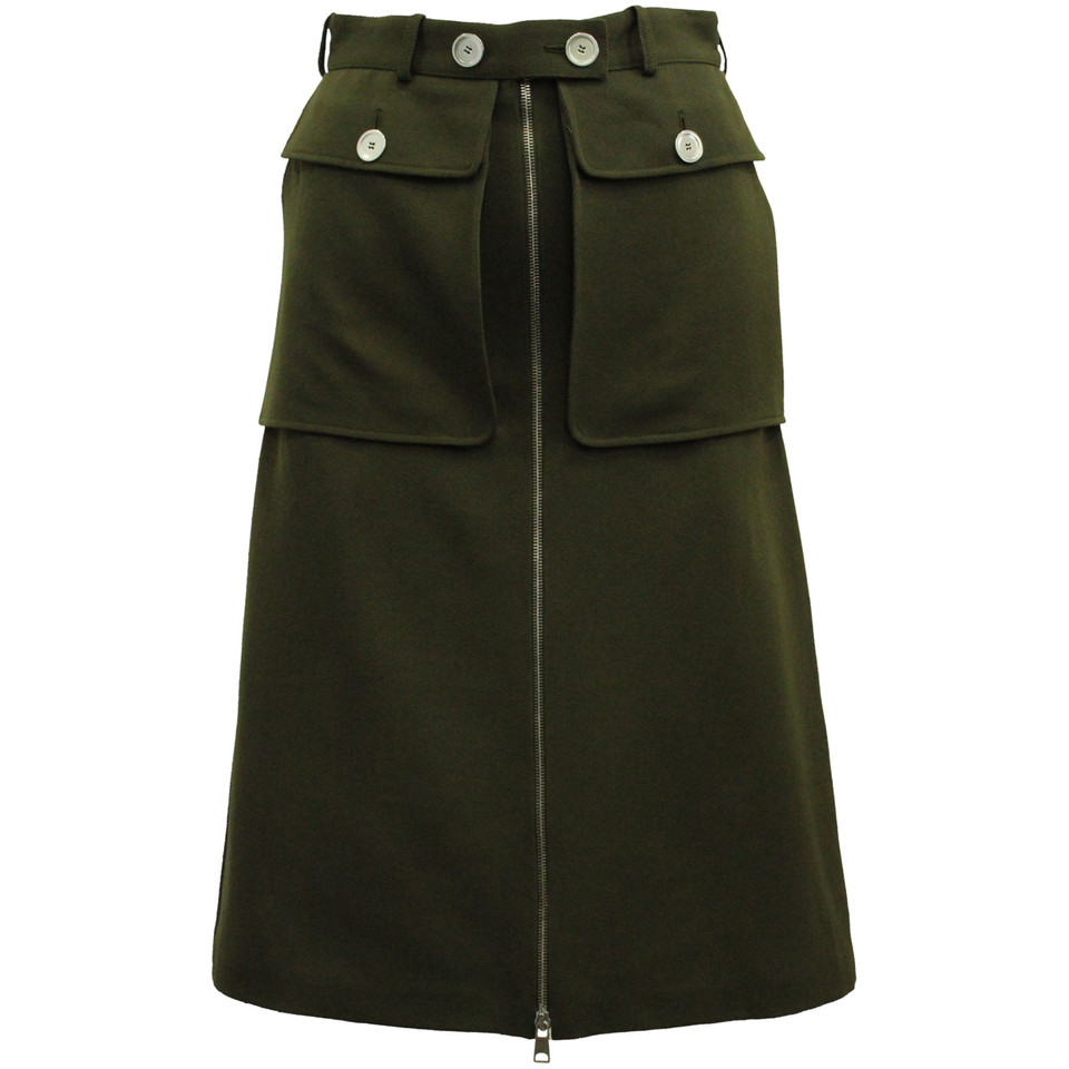 Alexander McQueen Skirt Wool in Green