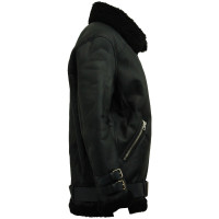 Acne Jacke/Mantel aus Leder in Schwarz