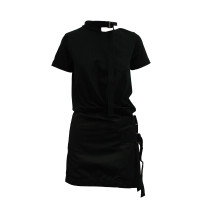 Sacai Kleid aus Baumwolle in Schwarz