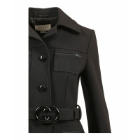 Gucci Jacke/Mantel aus Wolle in Schwarz