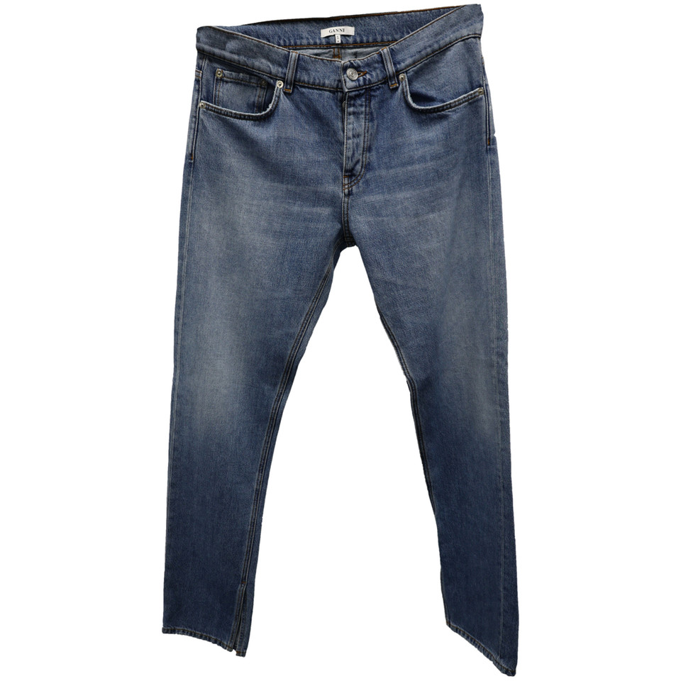 Ganni Jeans aus Baumwolle in Blau