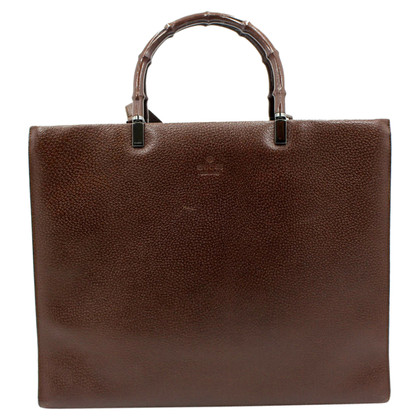 Gucci Travel bag Leather in Brown