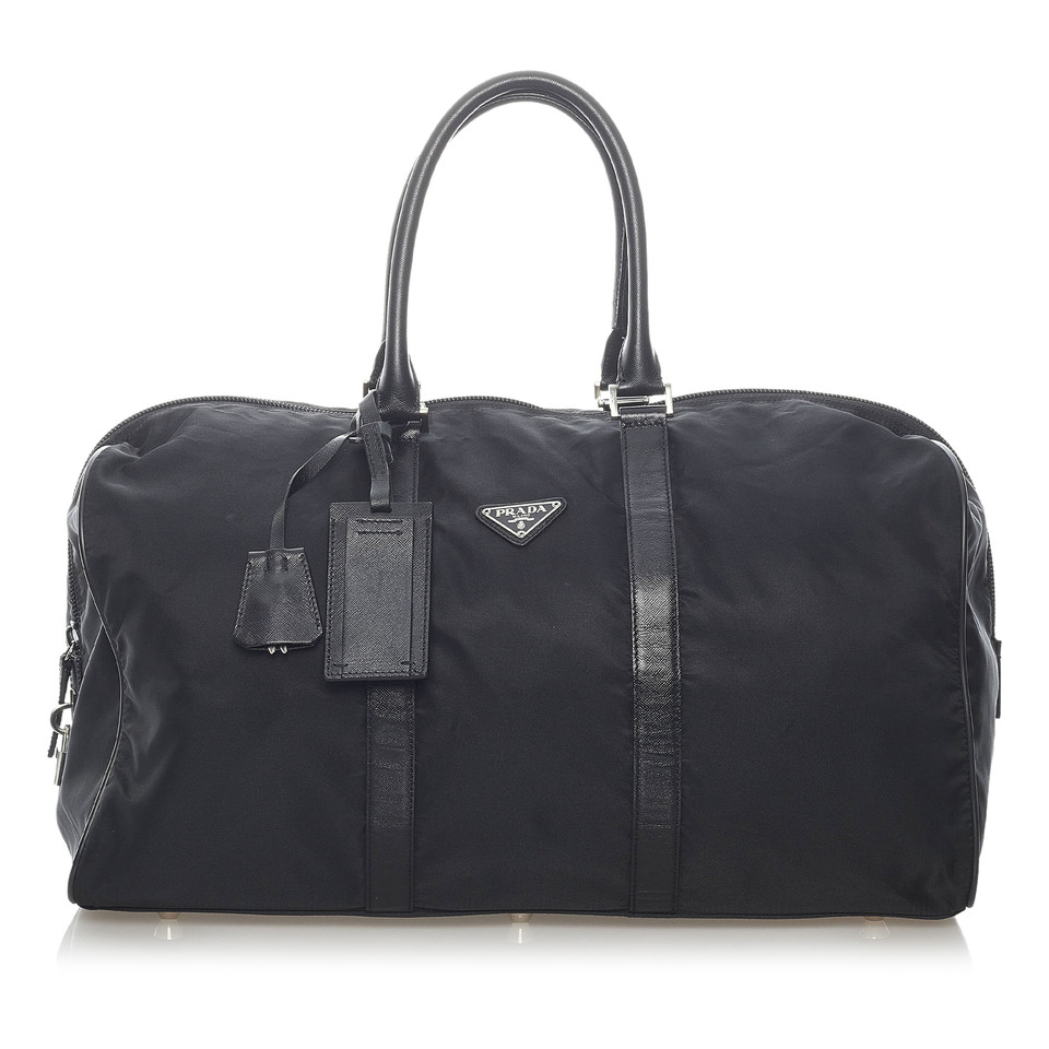 Prada Travel bag Cotton in Black