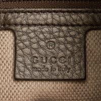 Gucci Soho Tote Bag Leer in Grijs