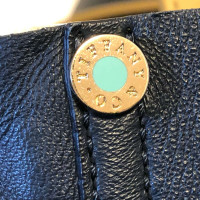 Tiffany & Co. Tote Bag aus Leder in Blau