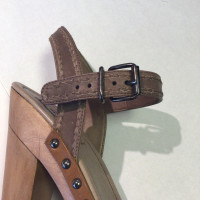 Miu Miu Sandals Leather in Taupe
