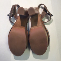 Miu Miu Sandals Leather in Taupe