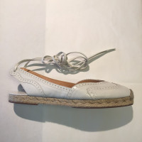 Hermès Sandalen aus Leder in Weiß