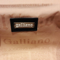 John Galliano borsa in pelle scamosciata