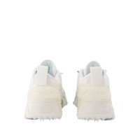 Off White Sneakers aus Leder in Weiß