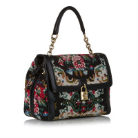 Dolce & Gabbana Sicily Bag Cashmere in Black