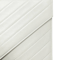 Yves Saint Laurent Clutch Bag Leather in White